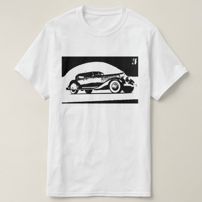 Camiseta vintage classic car (Diseño del anverso)