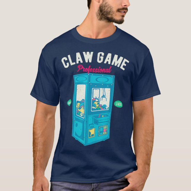 Camiseta Vintage Classic Claw Game Arcade Professional (Anverso)