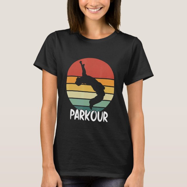 Camiseta Vintage Classic Style Retro Parkour (Anverso)