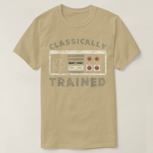 Camiseta Vintage Classically Trained Video Game Old School  (Diseño del anverso)