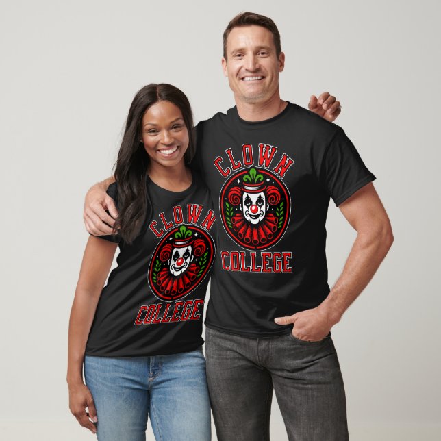 Camiseta Vintage Clown College (Unisexo)