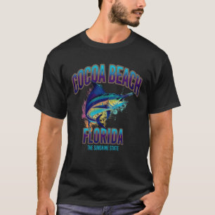 Camiseta Vintage Cocoa Beach Florida Retro FL Front & Back