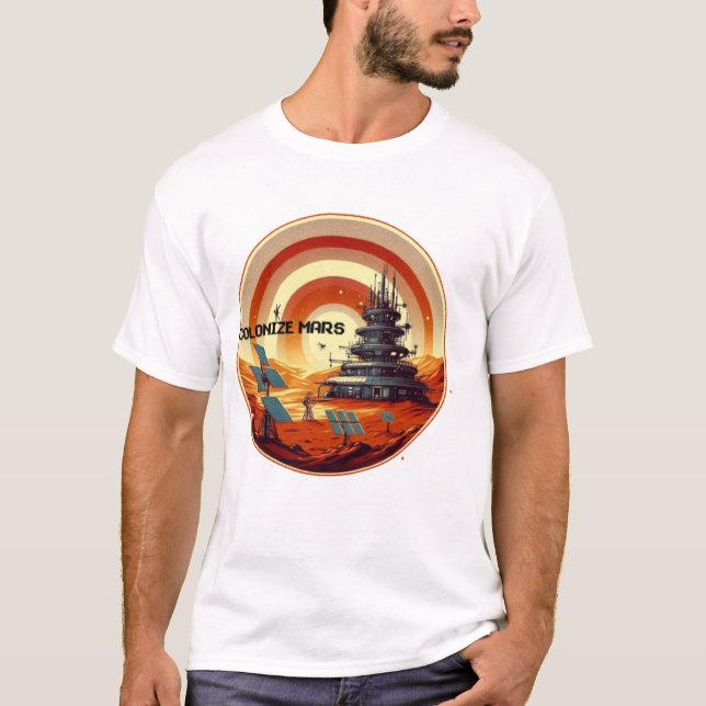 CAMISETA VINTAGE COLONIZAR MARS (Anverso)