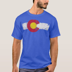 Camiseta Vintage Colorful Colorado Flag