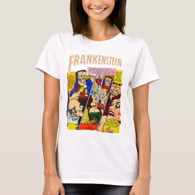Camiseta Vintage Comic Frankenstein (Anverso)