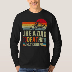Camiseta Vintage Como Un Padre Padrino Solo Fa De Familia F