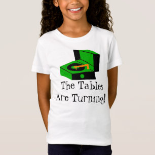 Camiseta vintage con el dibujo de un tocadiscos