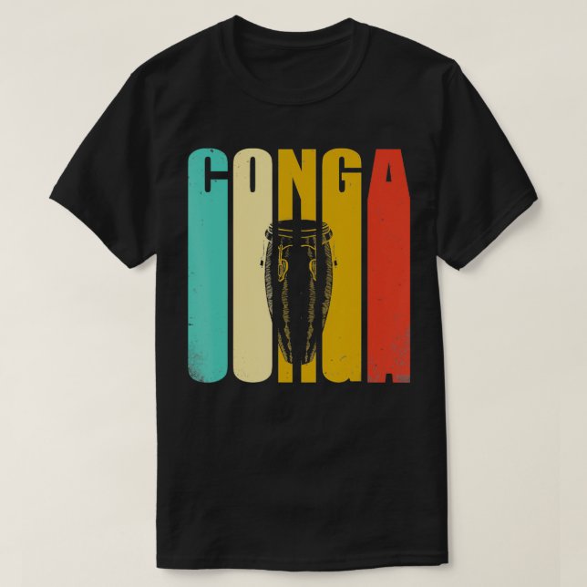 Camiseta Vintage Conga (Diseño del anverso)