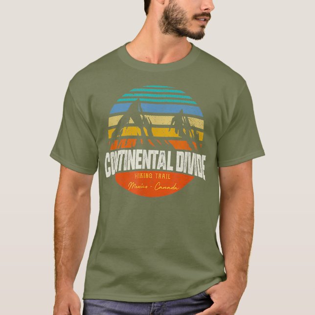 Camiseta Vintage Continental Divide Senderismo (Anverso)