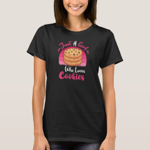 Camiseta Vintage Cookies Biscuit  Just A Girl Who Loves Coo