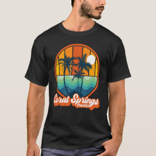 Camiseta Vintage Coral Springs Florida Verano 90's Beach So