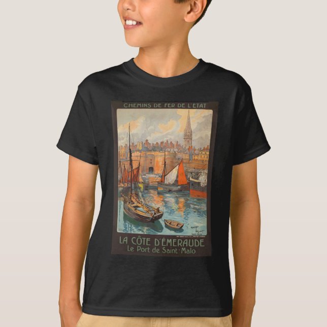 Camiseta Vintage Cote d'Emeraude Saint Malo (Anverso)