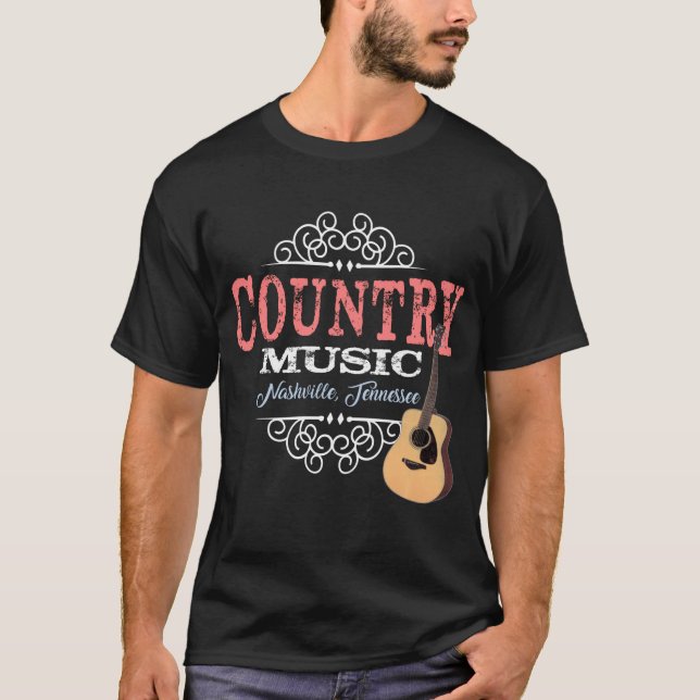 Camiseta Vintage Country Music Nashville T-Shirts (Anverso)