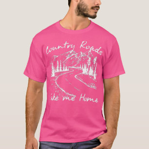 Camiseta Vintage Country Road Me Lleva A Casa