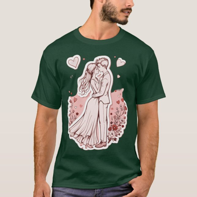 Camiseta Vintage Couple in Love friend (Anverso)