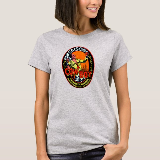 Camiseta Vintage Cowboy Ale (Anverso)