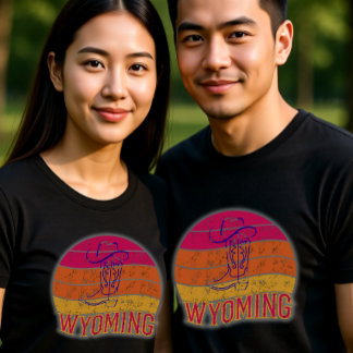 Camiseta Vintage Cowboy Wyoming Culture Travel