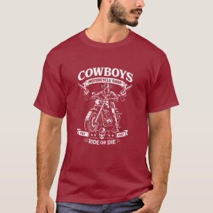 Camiseta vintage Cowboys Motorcycle Shop Est. 1967