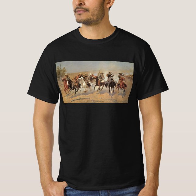 Camiseta Vintage Cowboys (Vaqueros vintage), un salto para  (Anverso)