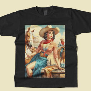 Camiseta Vintage Cowgirl