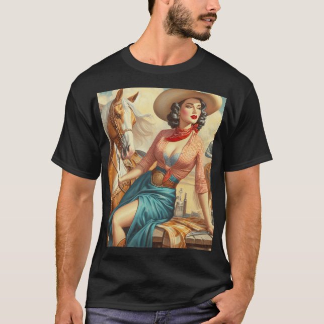 Camiseta Vintage Cowgirl (Anverso)