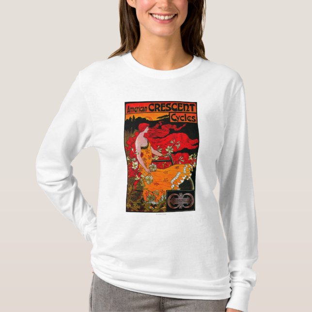 Camiseta Vintage creciente americano PosterEurope (Anverso)