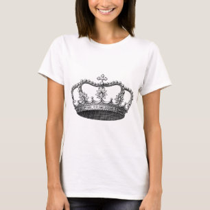 Camiseta Vintage Crown Black and White