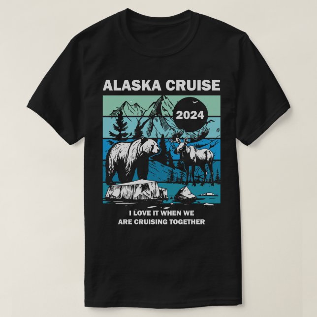 Camiseta Vintage Cruising Together Alaska Cruise Family Vac (Diseño del anverso)