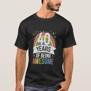 Camiseta Vintage Cuarenta Fiestas Funny 40 Fiesta de cumple