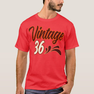 Camiseta Vintage Cumpleaños de 36 Años