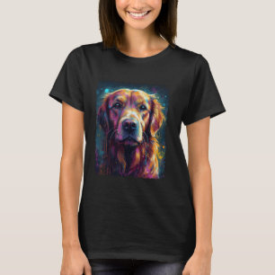 Camiseta Vintage Cute Golden Retriever Face Dogs Lovers Mas