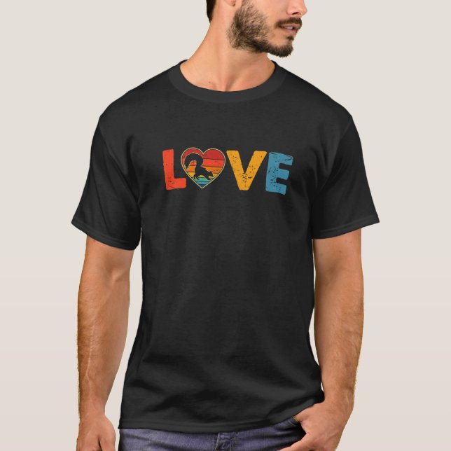 Camiseta Vintage Cute Love Skunk Lover Animales Valentines  (Anverso)
