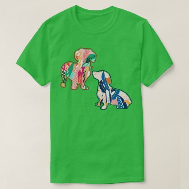 Camiseta Vintage Dachshund (Diseño del anverso)
