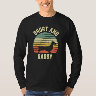 Camiseta Vintage Dachshund Weiner Dog Short Sassy
