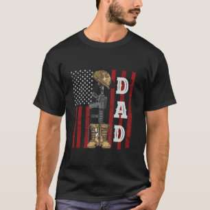 Camiseta Vintage Dad Costume a veterano soldado Orgulloso E