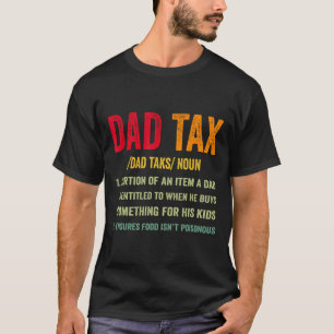 Camiseta Vintage Dad Tax Definition Apparel cita para padre