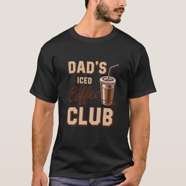 Camiseta Vintage Dad's Iced Coffee Club (Anverso)