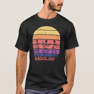 Camiseta Vintage Dancing Skeleton Rad Tech Radiology Tech T