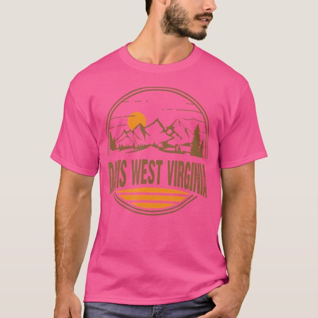Camiseta Vintage Davis West Virginia (Anverso)