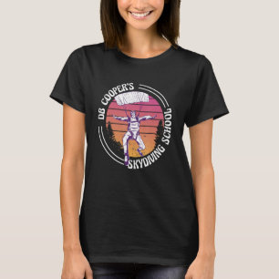 Camiseta Vintage Db Cooper Skydiving School Retro Skydiver
