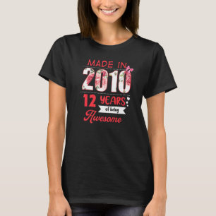 Camiseta Vintage de 12 años 2010 12º cumpleaños