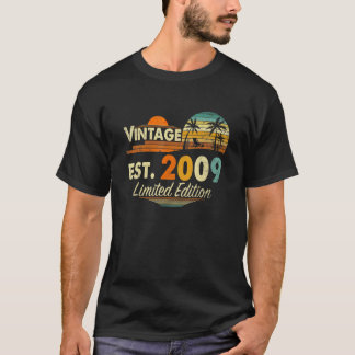 Camiseta Vintage de 13 años 13º cumpleaños 2009