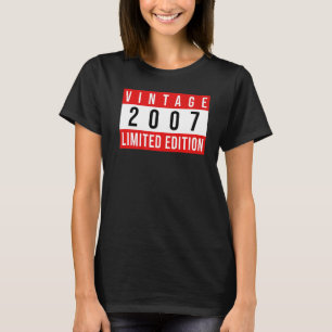 Camiseta Vintage de 15 años 2007 15º cumpleaños 13