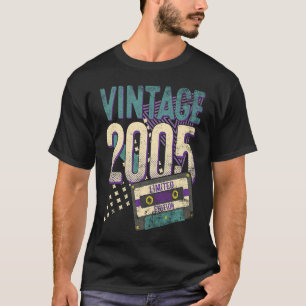 Camiseta Vintage de 18 años 2005 18º cumpleaños