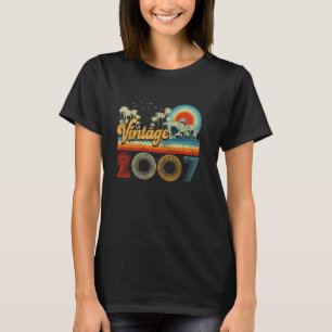 Camiseta Vintage de 18 años hecho en 2007 18º cumpleaños R