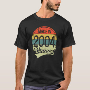 Camiseta Vintage De 19 Años 2004 Hecho En 2004 19º Nacimien