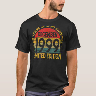 Camiseta Vintage de 23 años diciembre 1999 23th Bday