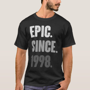 Camiseta Vintage de 25 años 1998 Cumpleaños 25 Decoración