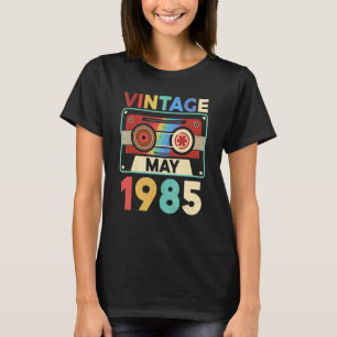 Camiseta Vintage de 37 años Mayo 1985 37º cumpleaños