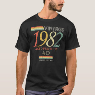Camiseta Vintage de 40 años 1982 40º cumpleaños 6